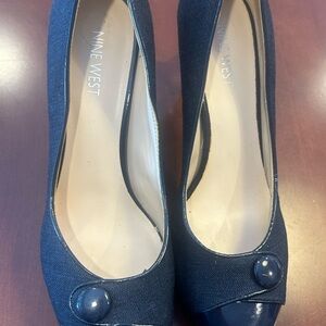 Nine West Women's Navy/Denim Heels